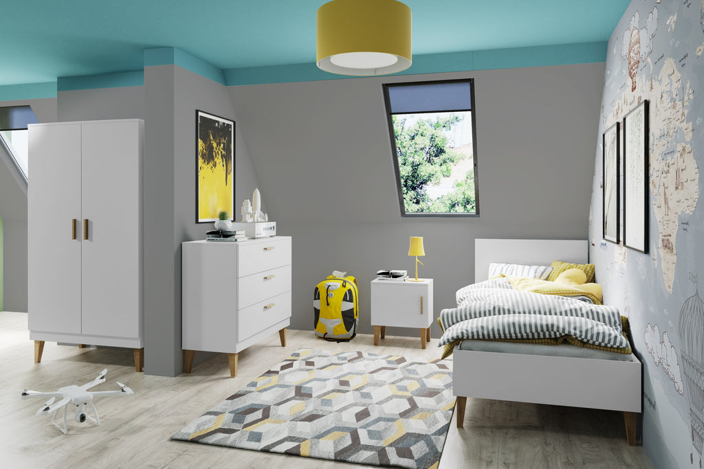 Lit enfant Kubi blanc Kocot Kids – vue 3