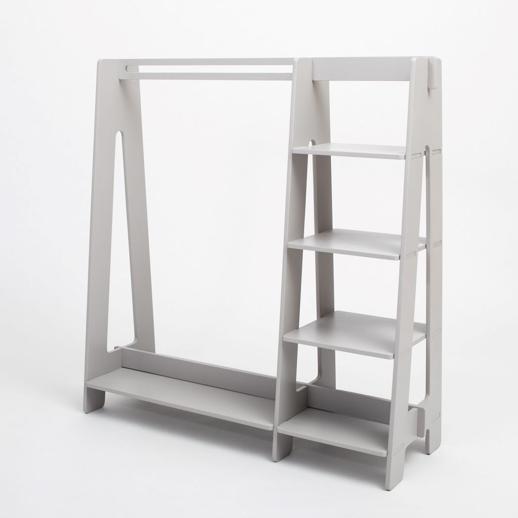 Appendiabiti per bambini con ripiani Montessori House Bed – vista 5