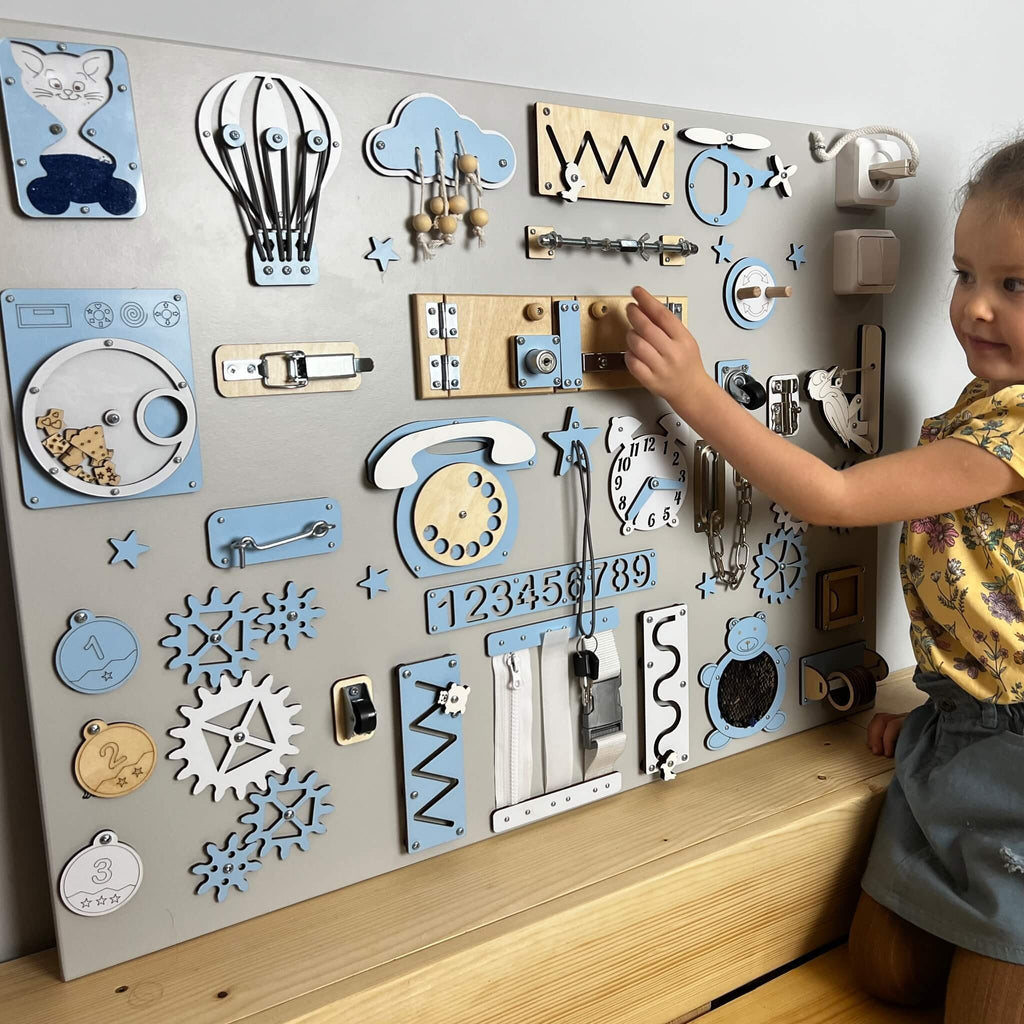 Busy board multi-activités 60×80 cm BusyBunnyToys – vue 4