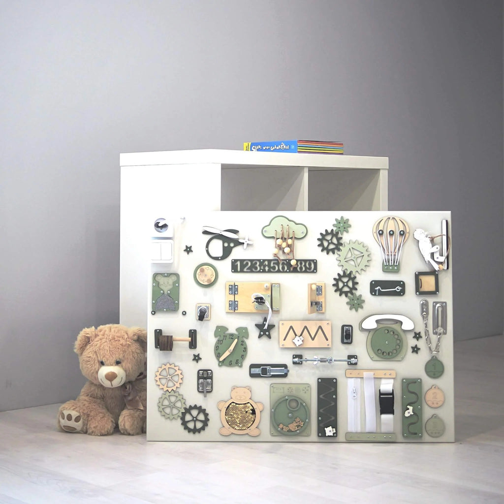 Pannello sensoriale 60×80 cm BusyBunnyToys – vista 4