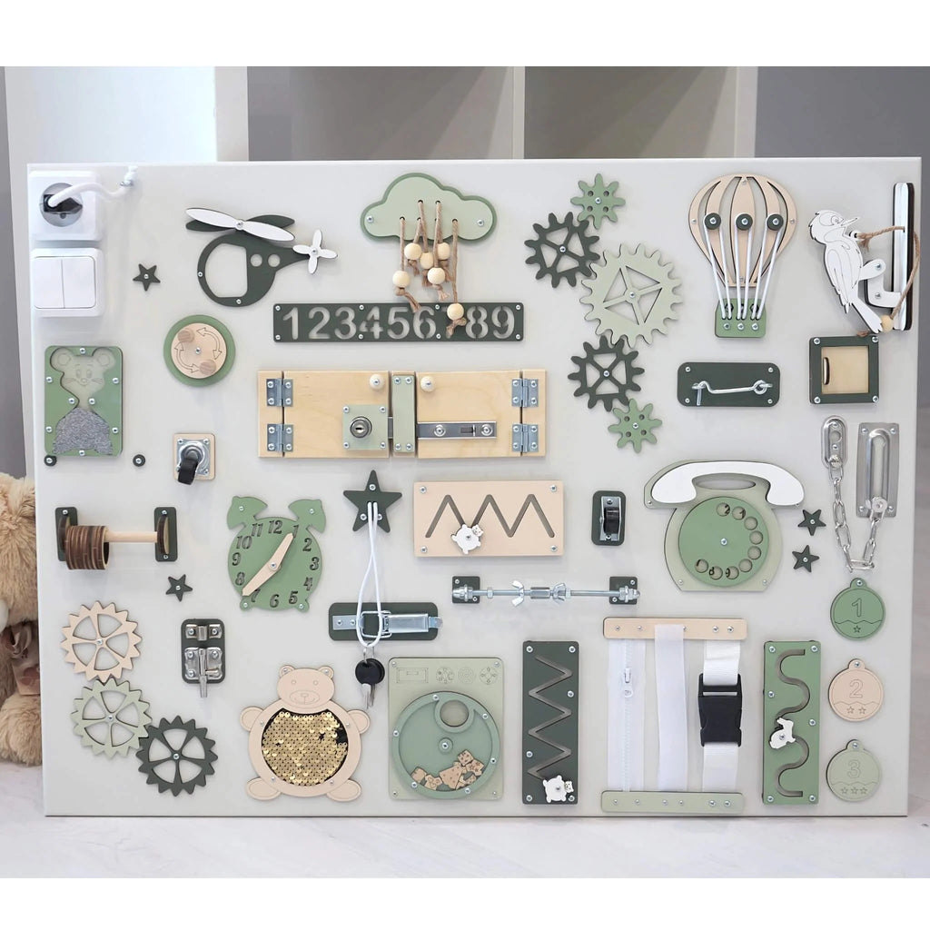 Pannello sensoriale 60×80 cm BusyBunnyToys – vista 5
