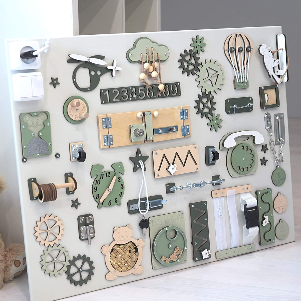 Pannello sensoriale 60×80 cm BusyBunnyToys – vista 2