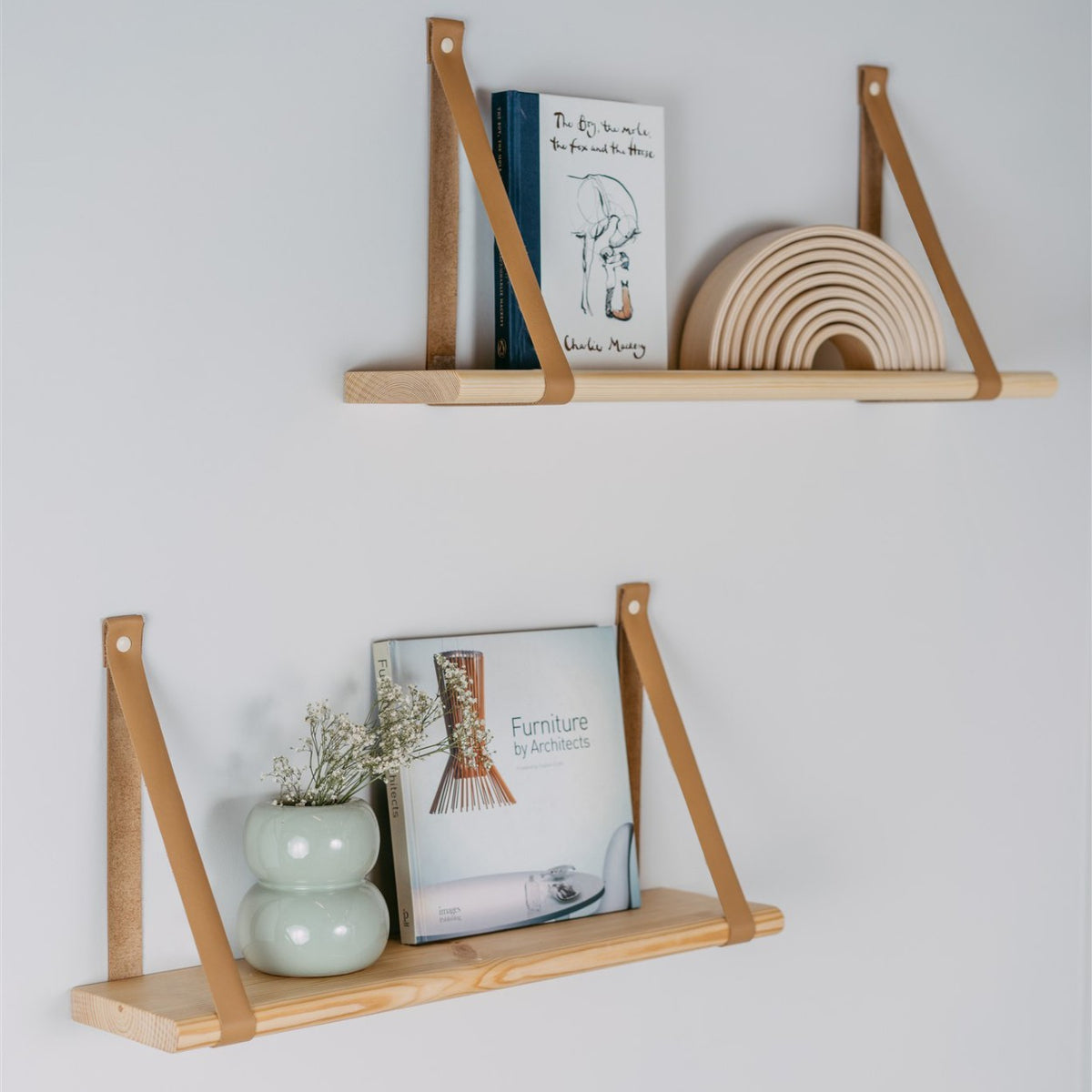 Étagère murale en pin massif 90 cm leg&go – vue 2