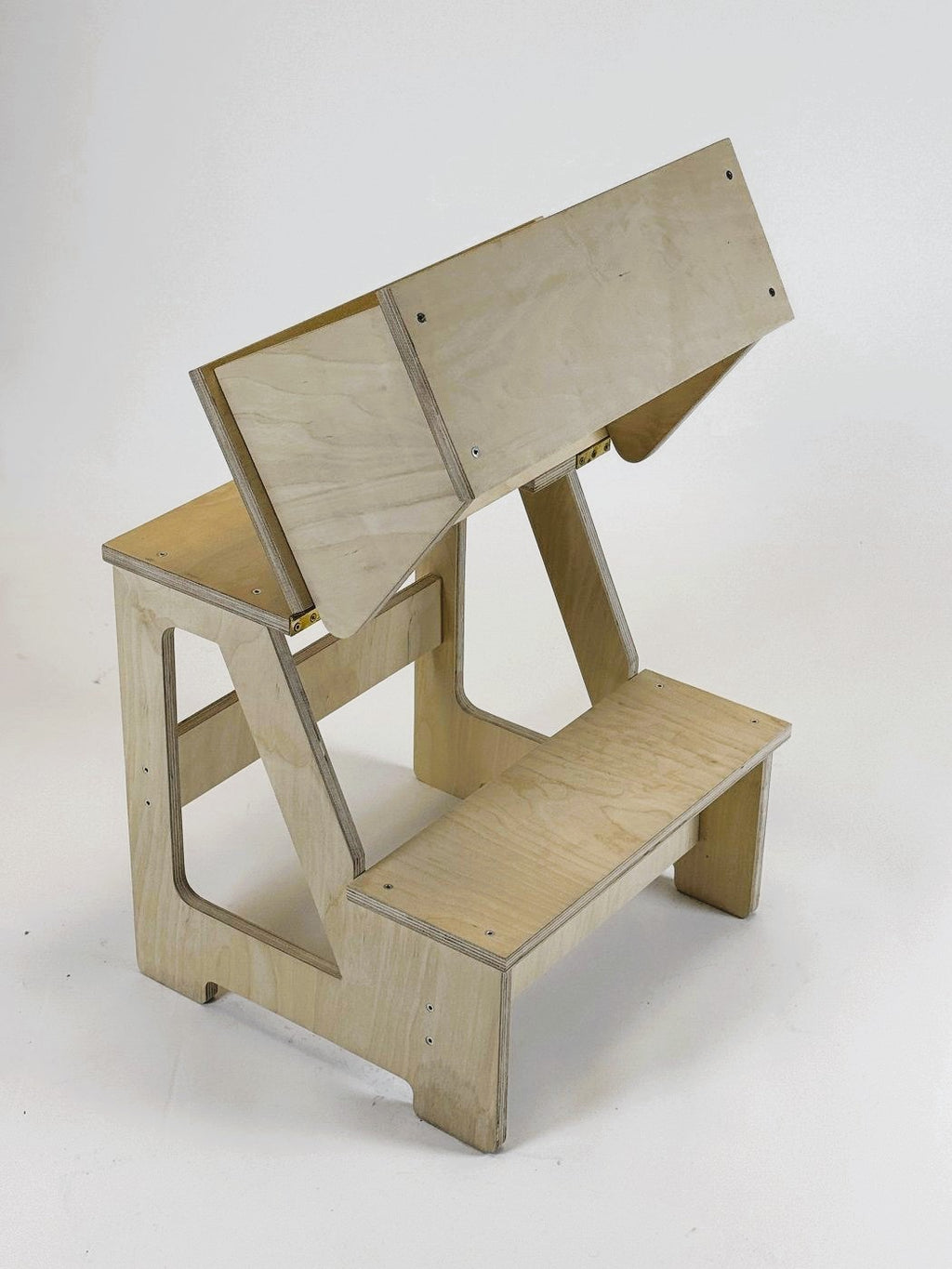 Chaise marchepied pliable Family-scl en bois massif