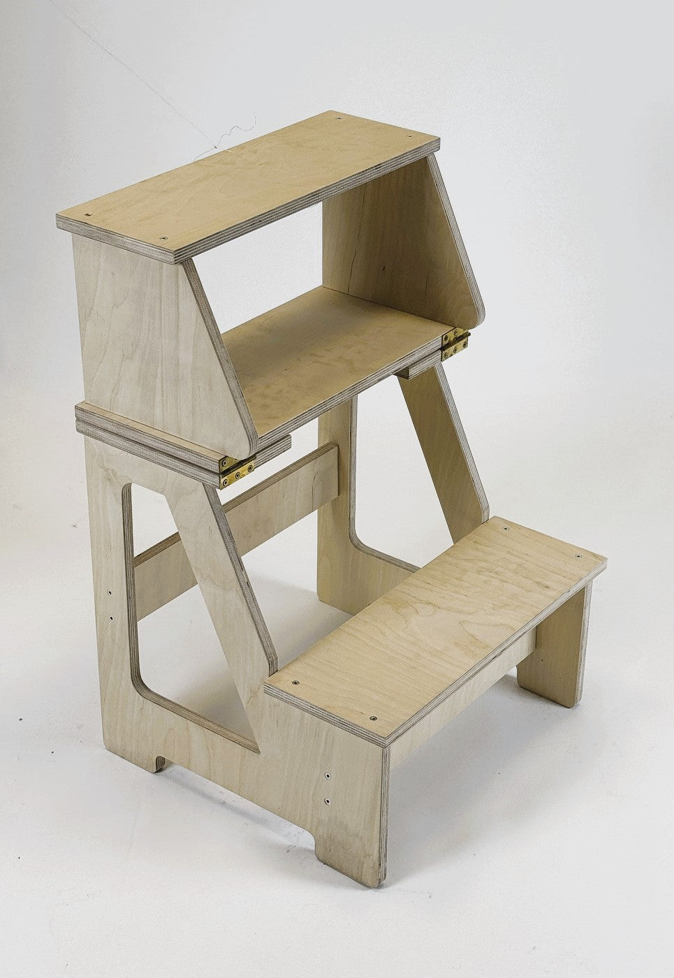 Chaise marchepied pliable Family-scl en bois massif