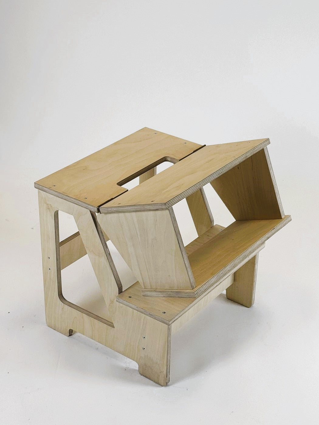 Chaise marchepied pliable Family-scl en bois massif