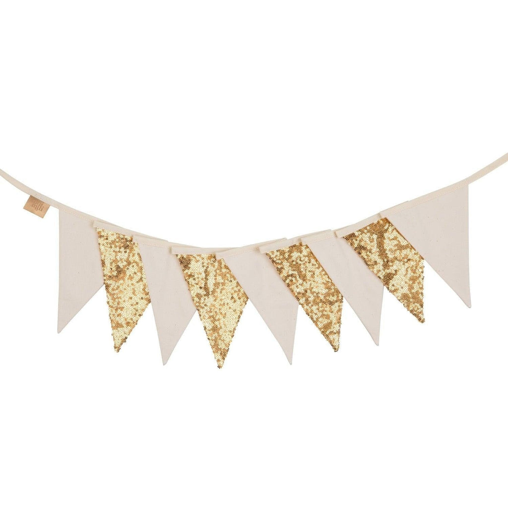 Guirlande à sequins Gold and Beige moi mili – vue 5