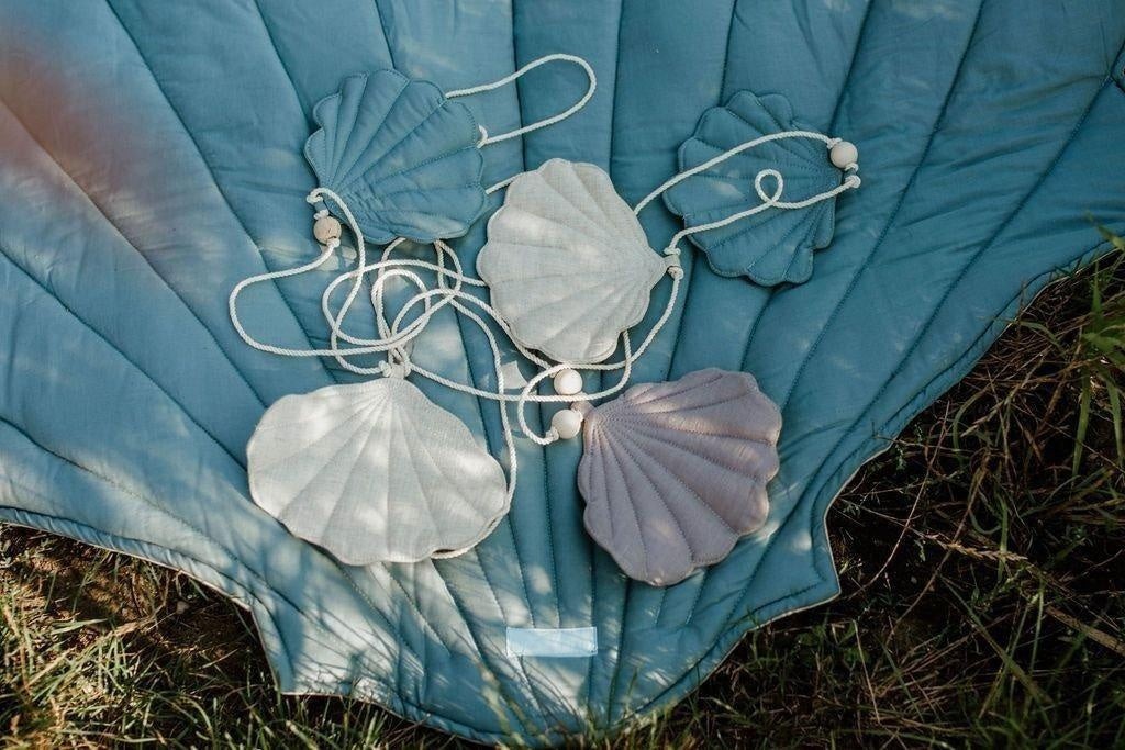 Guirlande coquillages Dusty Blue moi mili