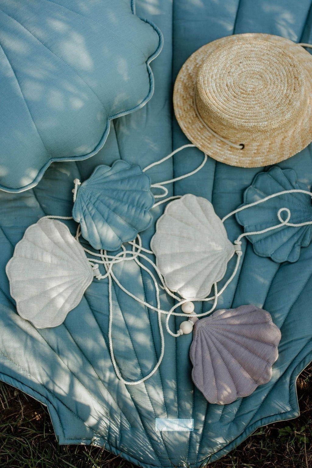 Guirlande coquillages Dusty Blue moi mili – vue 2