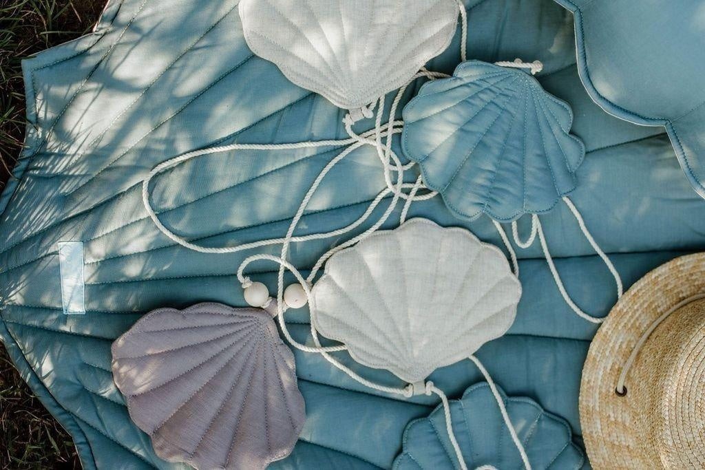 Guirlande coquillages Dusty Blue moi mili – vue 4