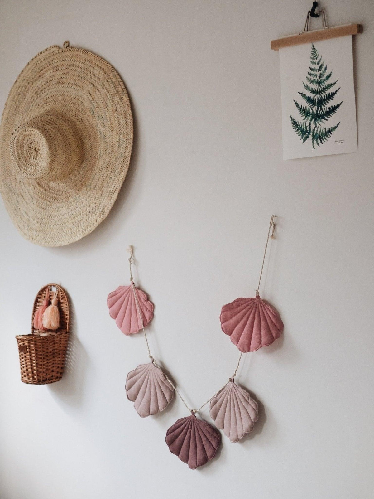 Guirlande coquillages Powder Pink moi mili – vue 2