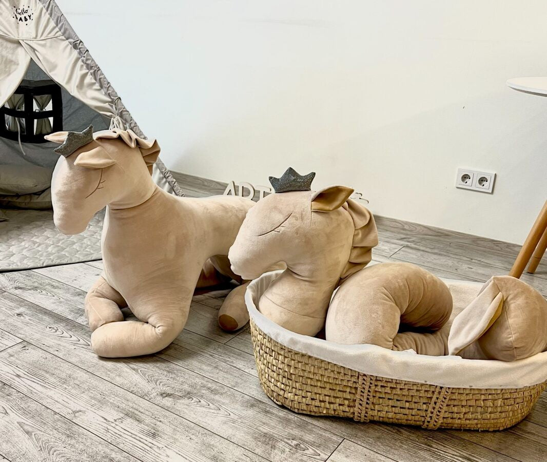 Peluche géante Pégase crème Kai aš mažas buvau – vue 2