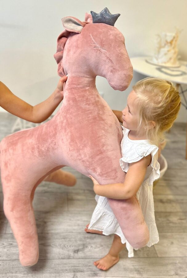 Peluche géante Pégase rose poudré Kai aš mažas buvau – vue 2