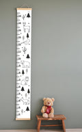 Toise enfant Animaux sauvages noir et blanc Little Harri