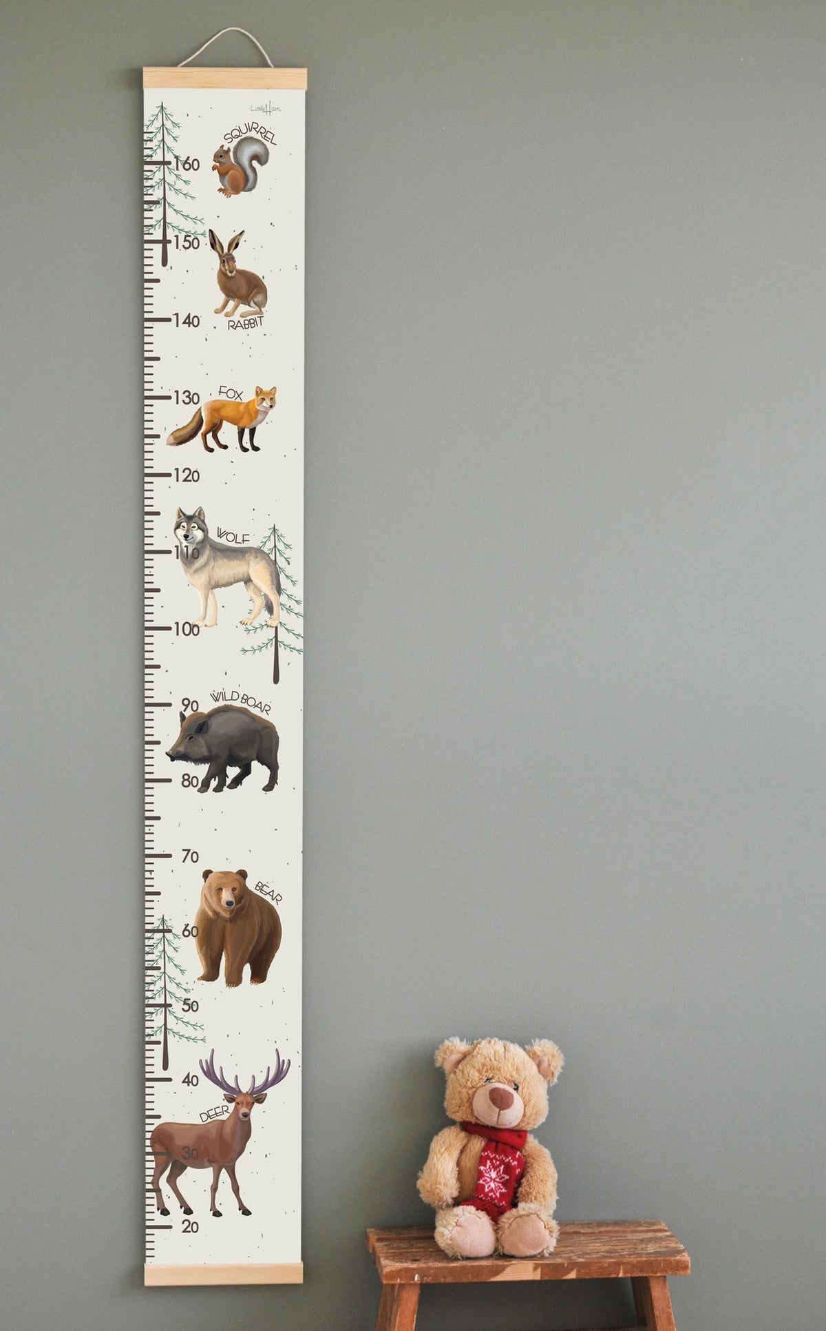 Toise enfant Animaux sauvages Little Harri
