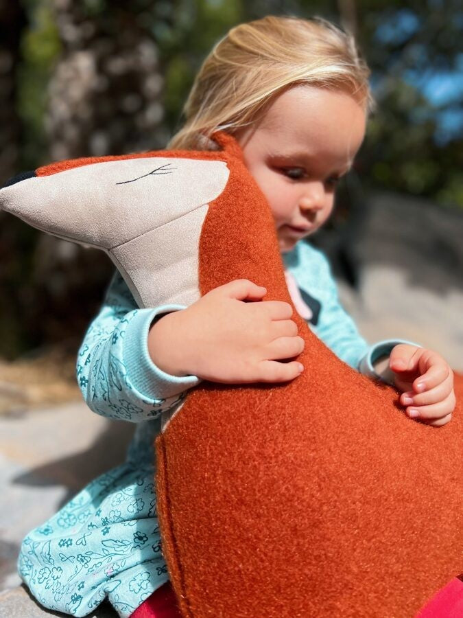 Peluche coussin renard roux Kai aš mažas buvau – vue 3