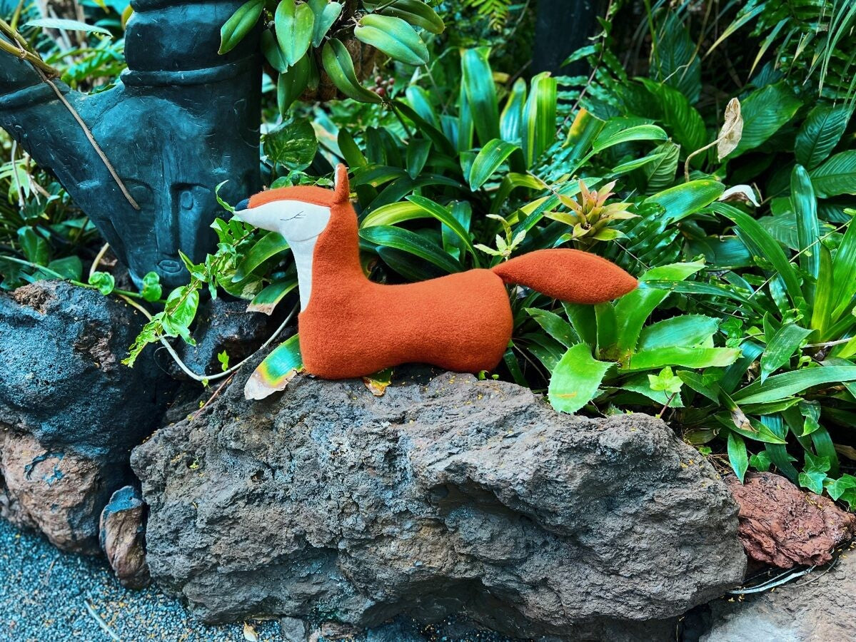 Peluche coussin renard roux Kai aš mažas buvau – vue 4