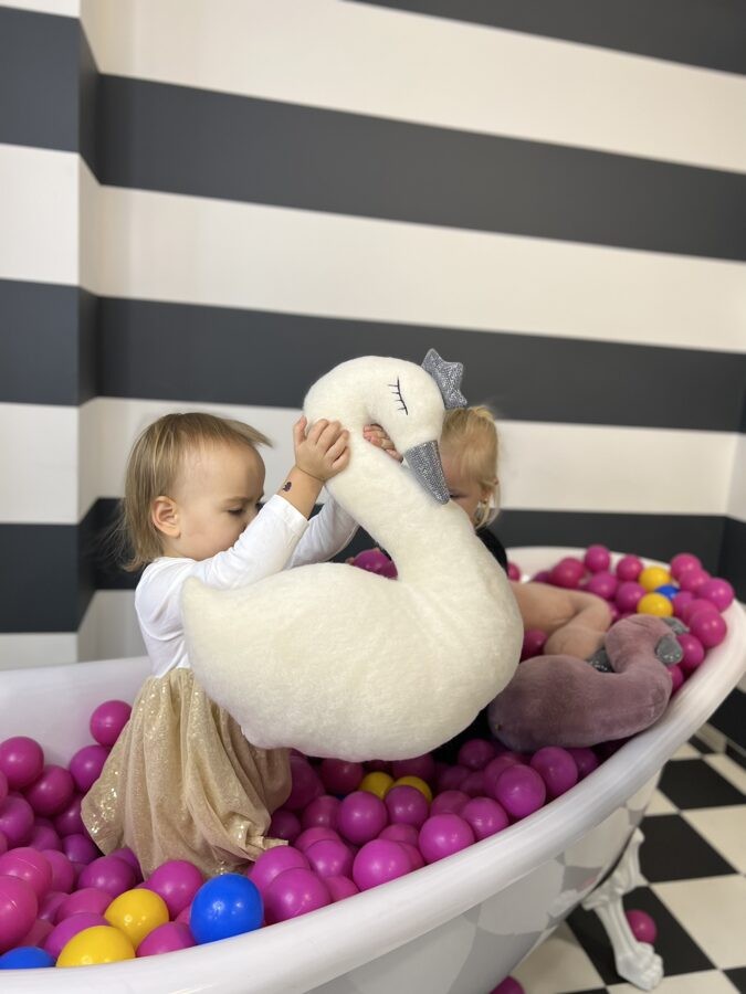 Peluche coussin cygne blanc Kai aš mažas buvau – vue 2