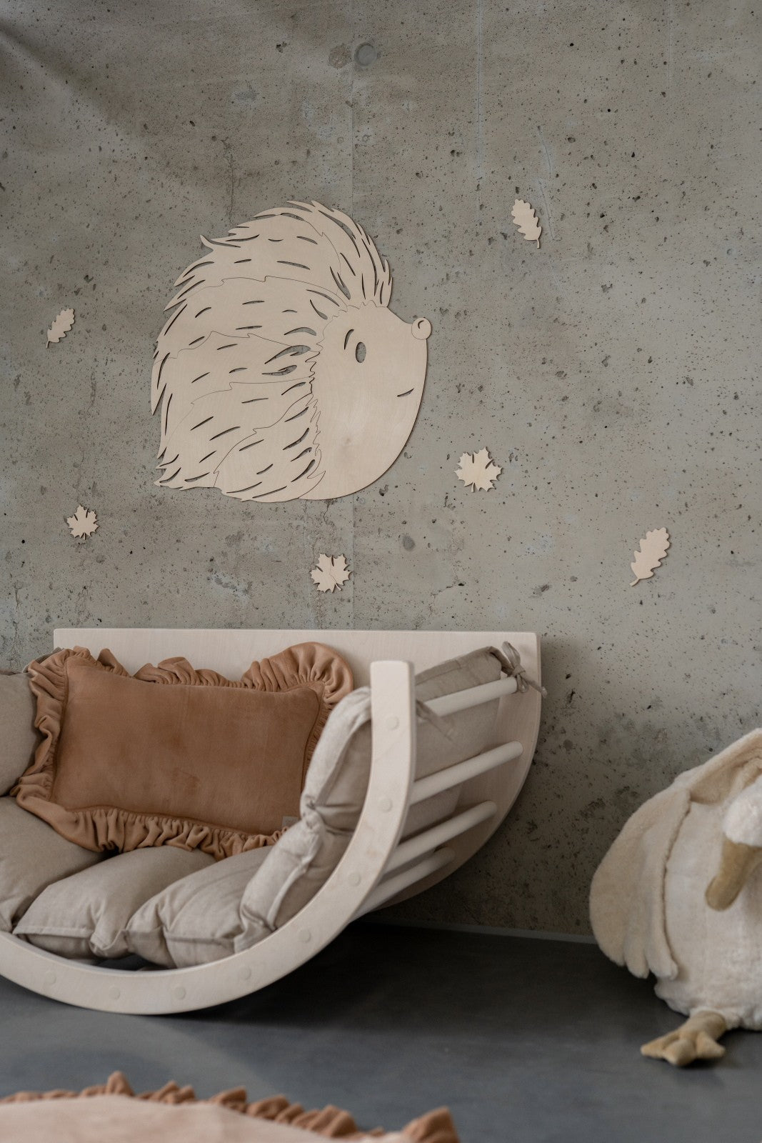 Wanddecoratie egel Cut It Now