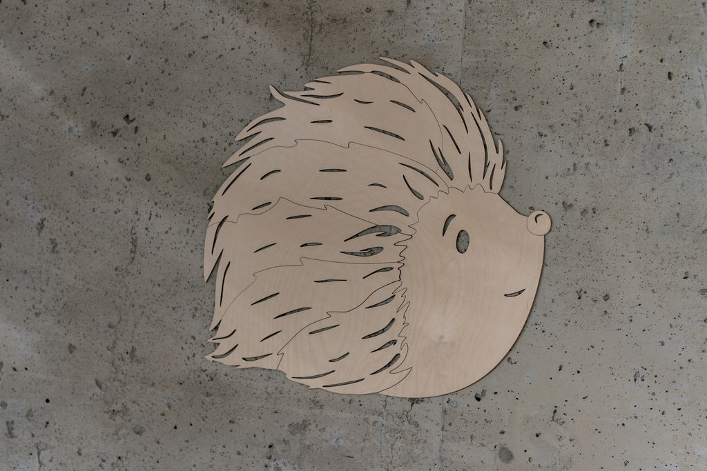 Wanddecoratie egel Cut It Now – weergave 2