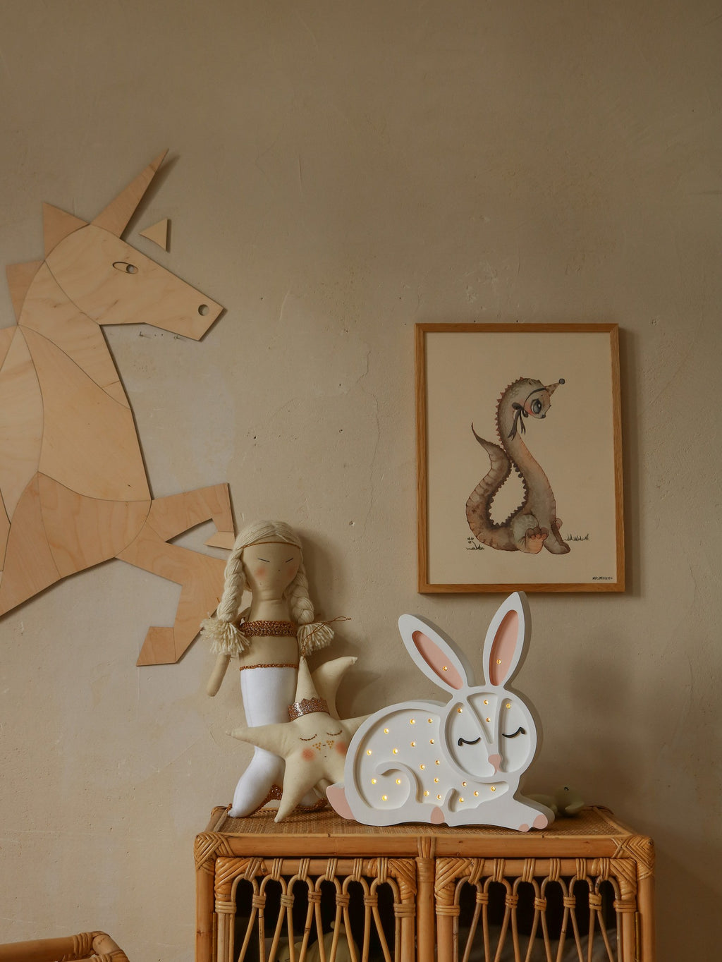 Decorazione murale cavallo unicorno Cut It Now – vista 3