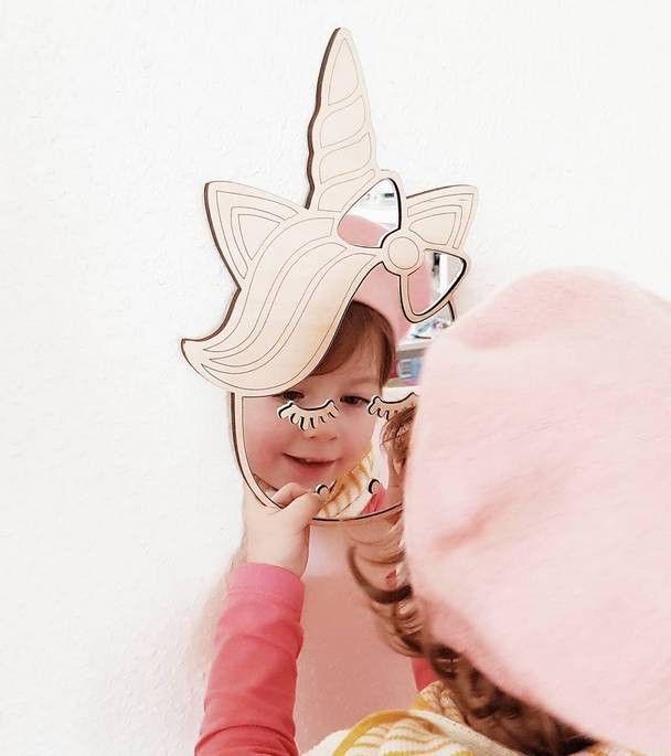 Specchio bambini unicorno Cut It Now