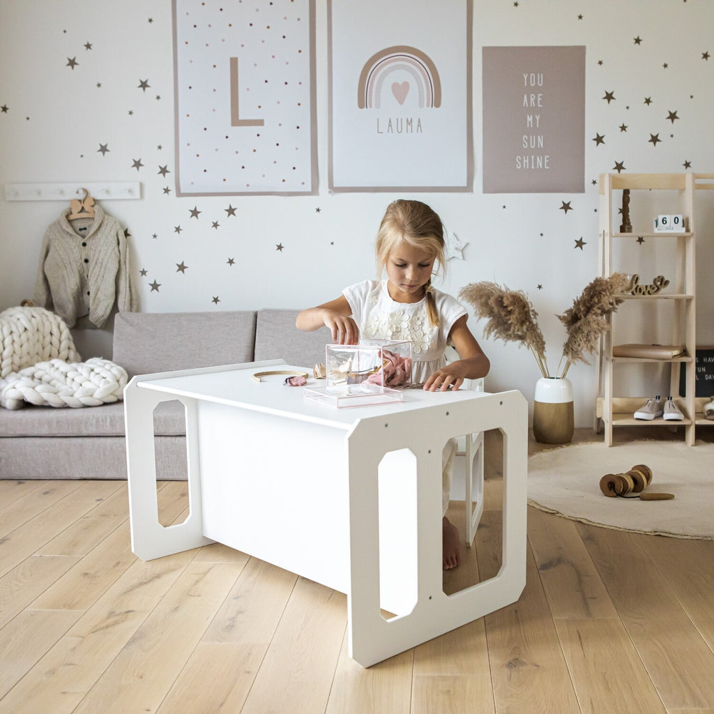 Stolik do jedzenia i krzesełko Montessori House Bed – widok 9