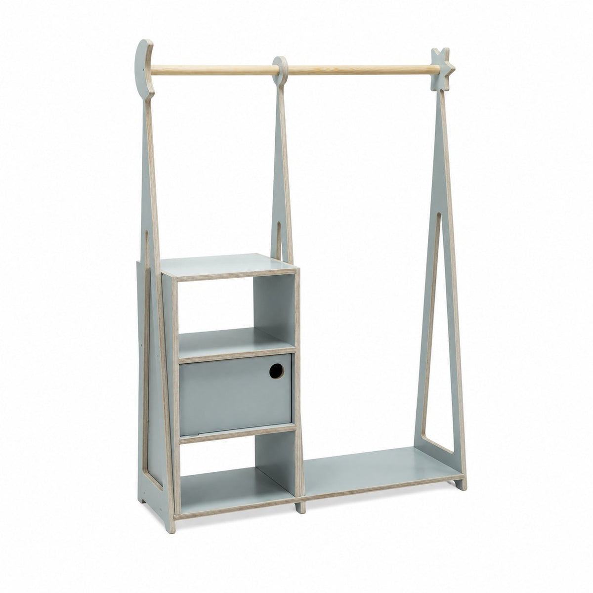 Montessori-Kleiderständer grau leg&go