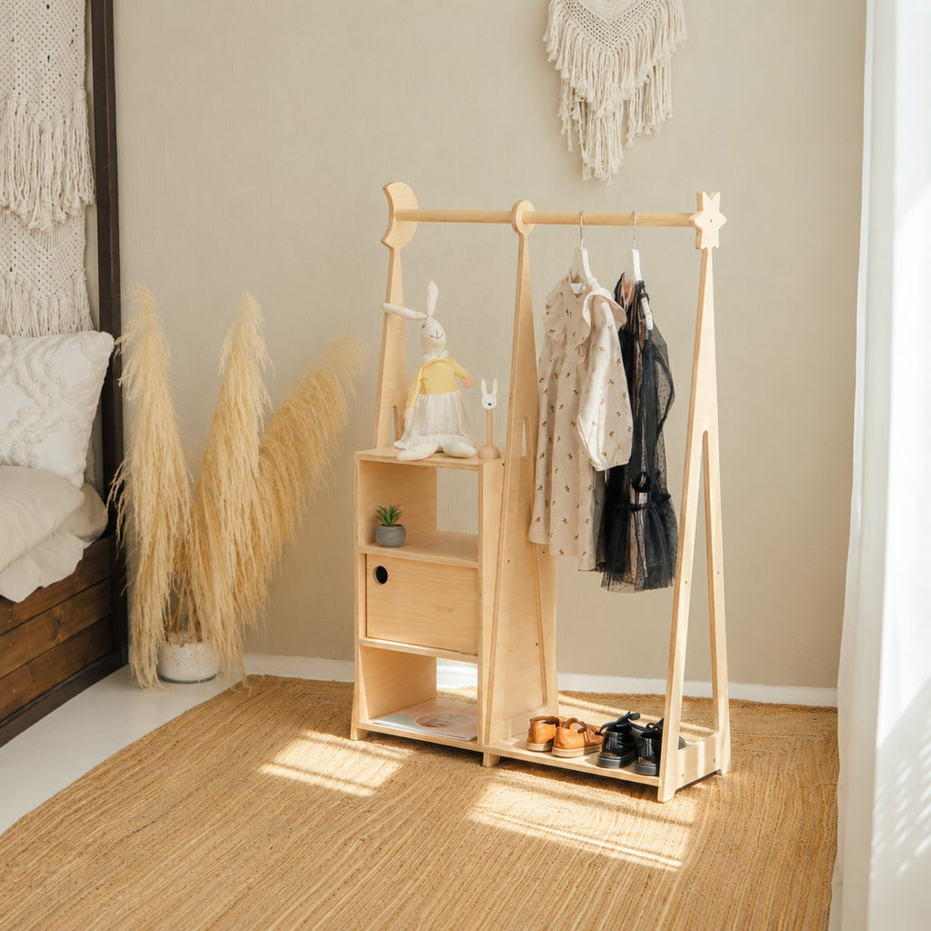 Garderoba Montessori naturalna leg&go – widok 2