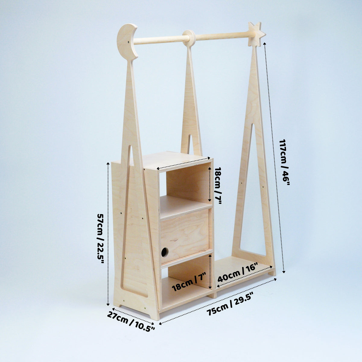 Garderoba Montessori naturalna leg&go – widok 6