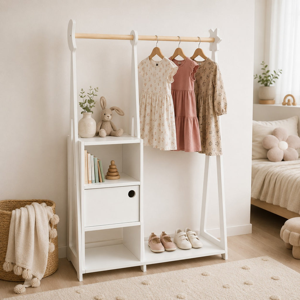 Garderoba Montessori biała leg&go – widok 2