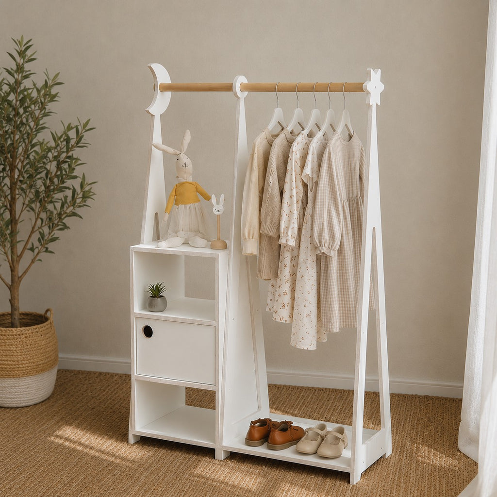Garderoba Montessori biała leg&go – widok 4