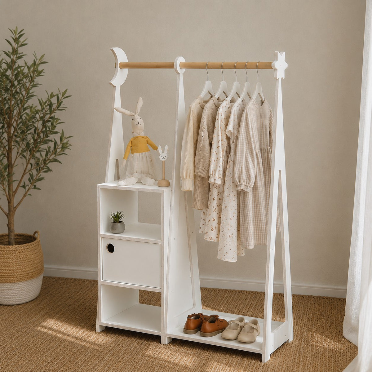 Garderoba Montessori biała leg&go – widok 4