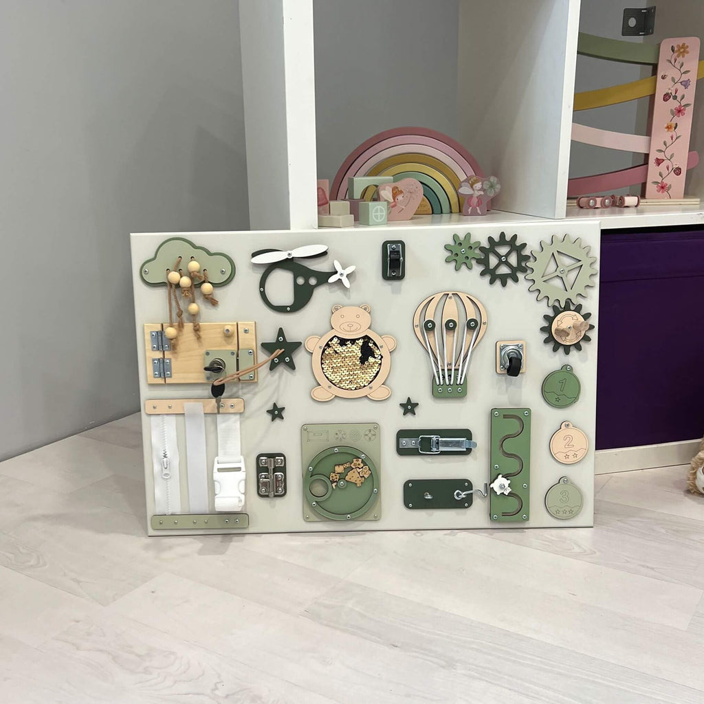 Tablica manipulacyjna Montessori 40×60 cm BusyBunnyToys