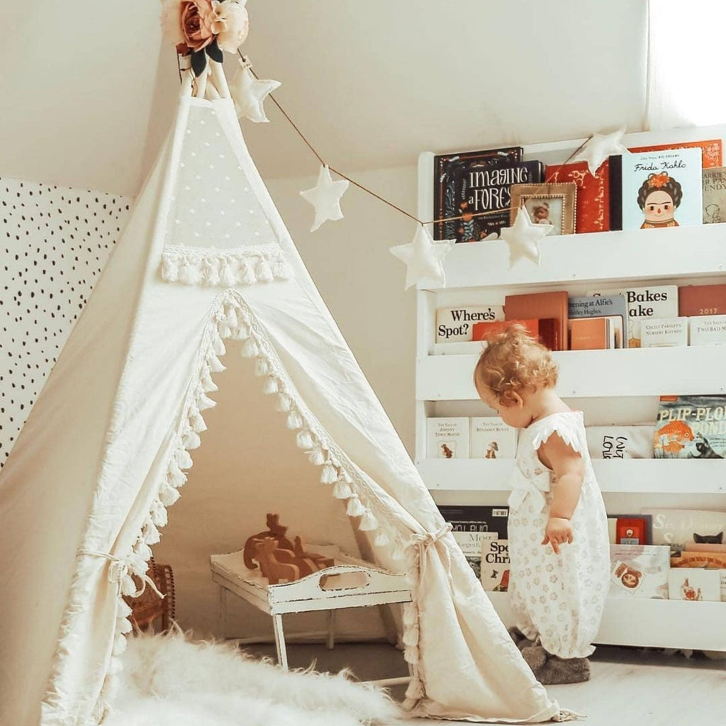 Tipi enfant Boho à glands écru Minicamp – vue 8