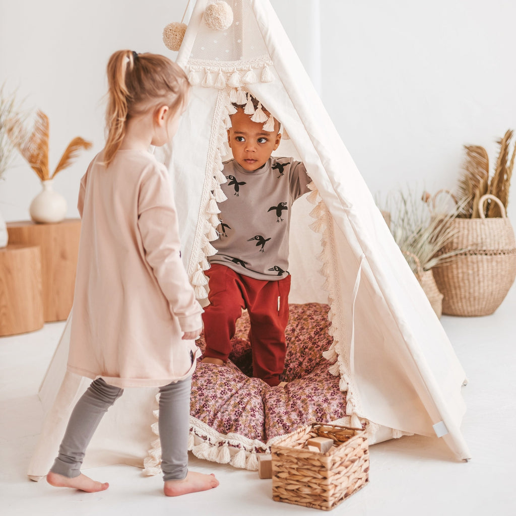 Tipi enfant Boho à glands écru Minicamp – vue 10