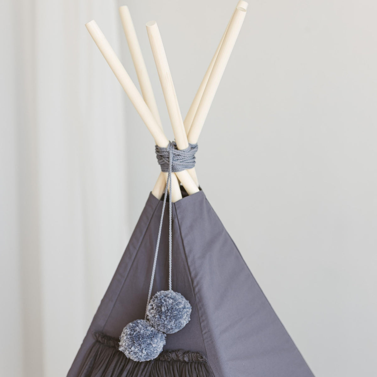 Tipi enfant Fairy avec tulle gris Minicamp – vue 5