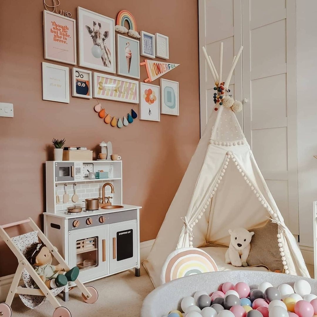 Tipi enfant Original à pompons écru Minicamp – vue 8