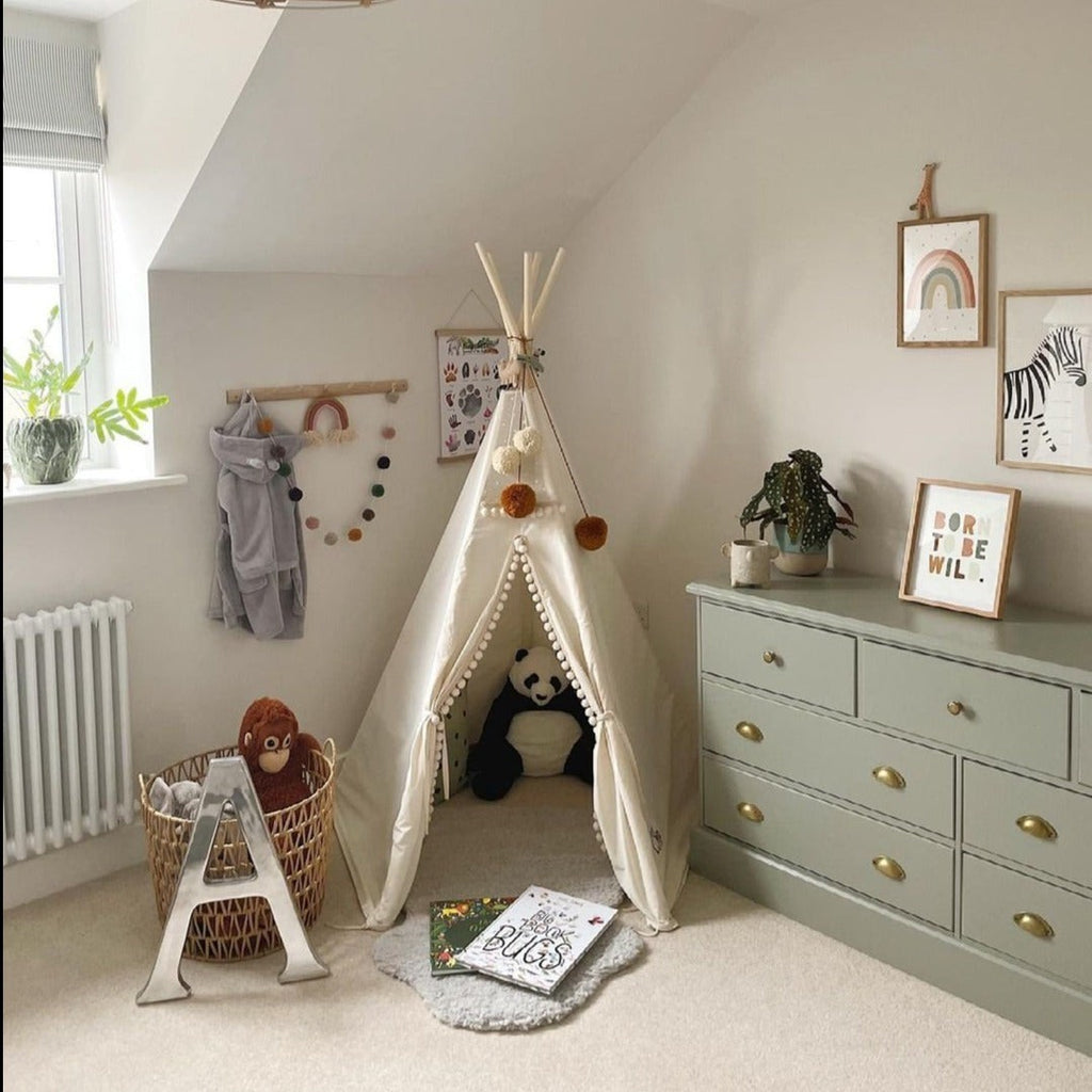 Tipi enfant Original à pompons écru Minicamp – vue 9
