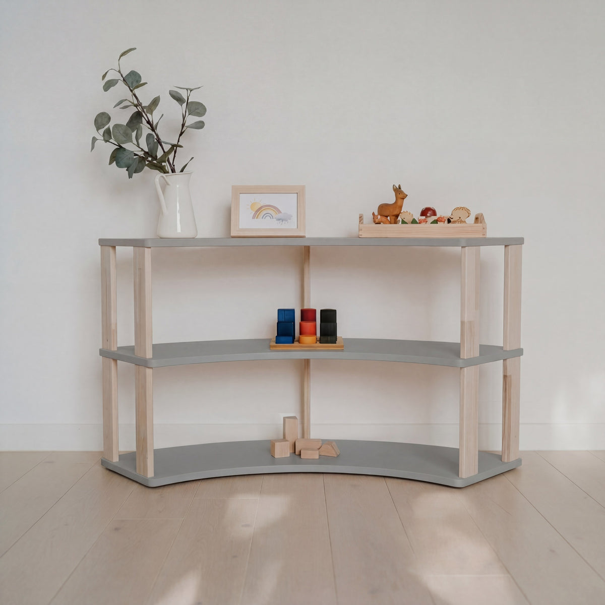 Regal One Little Pine Arch 3 Ebenen, grau/natur