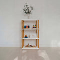 Scaffale One Little Pine Mini 4 piani, bianco/marrone