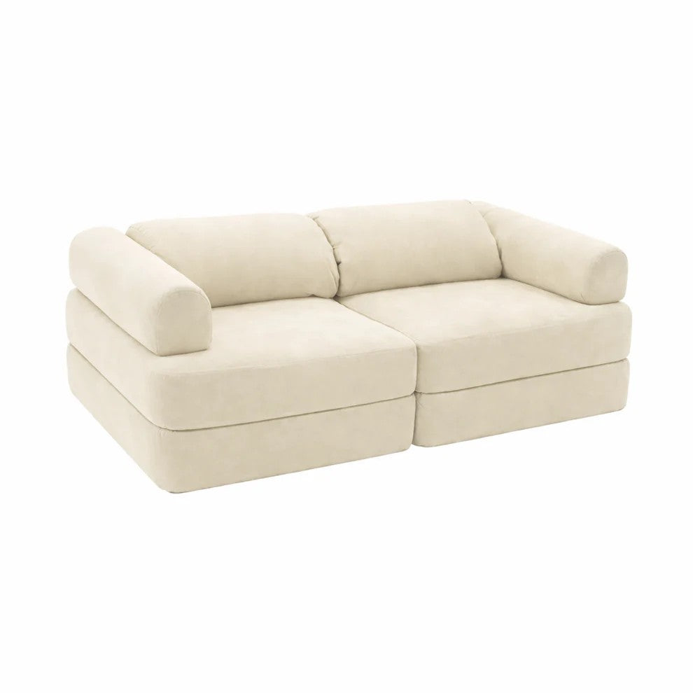 Canapé enfant modulable velours côtelé beige bees&blooms