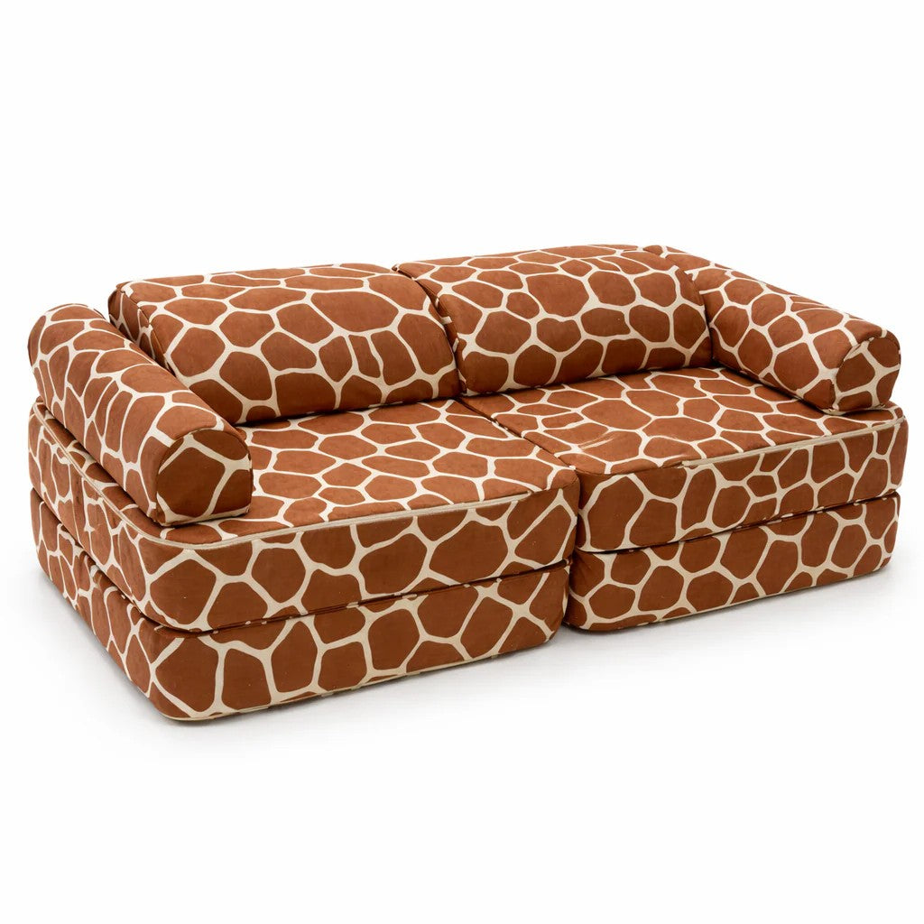 Canapé enfant modulable motif girafe bees&blooms
