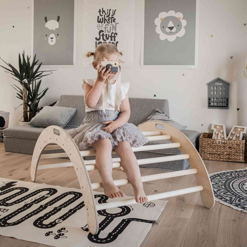 Arche d'escalade Montessori en bois Montessori House Bed