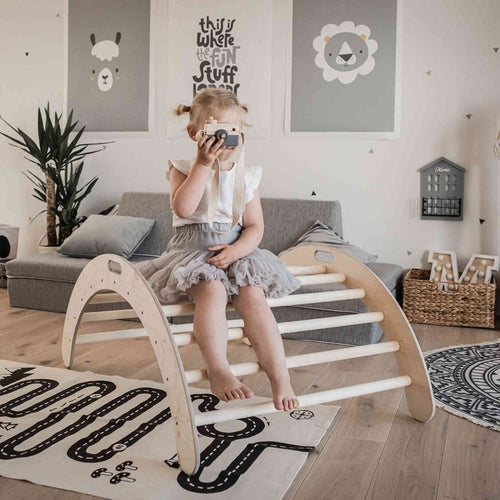 Arche d'escalade Montessori en bois