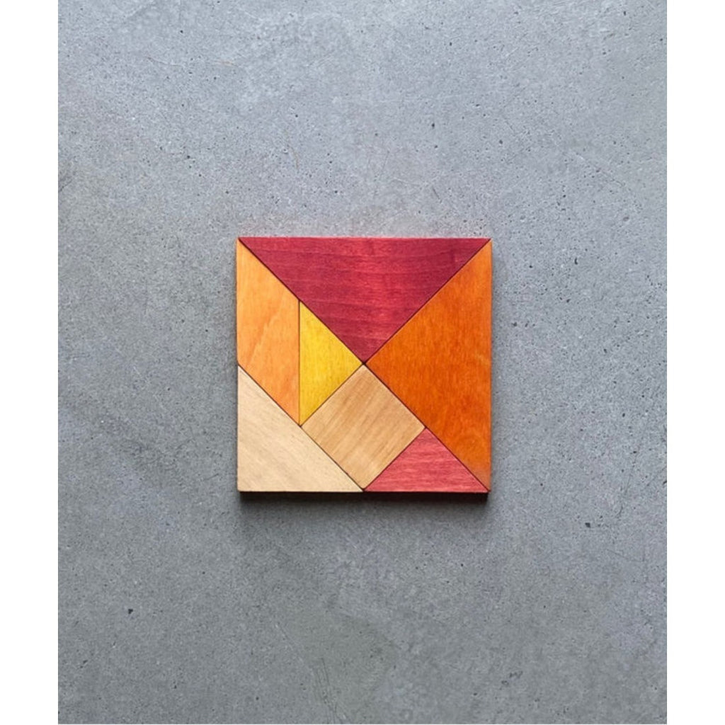 Tangram in legno colori caldi Wooden Story – vista 6