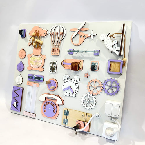 Montessori-Motorikbrett 50×60 cm BusyBunnyToys – Ansicht 2