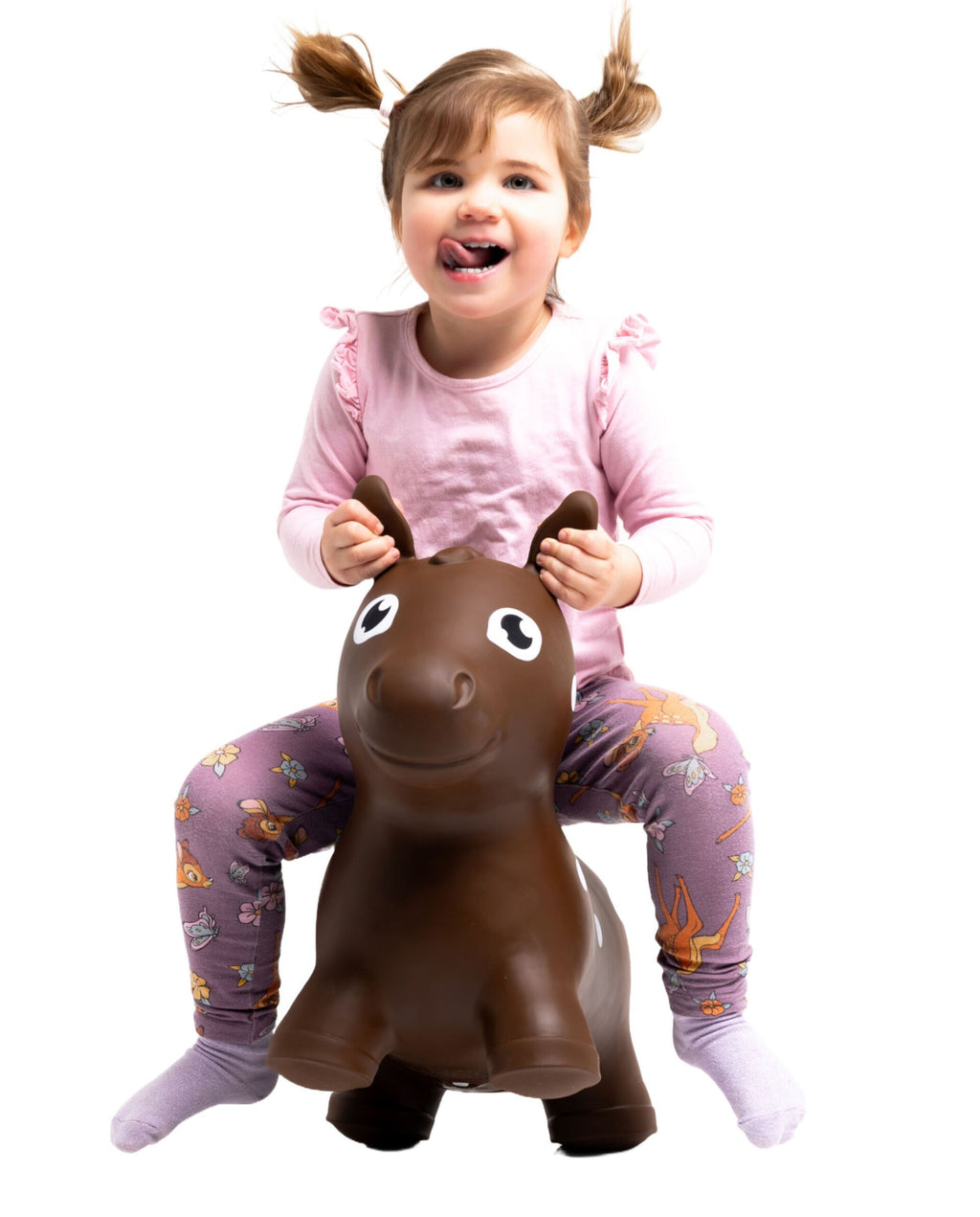 Cheval sauteur enfant Jumpy marron Gerardo's Toys – vue 3