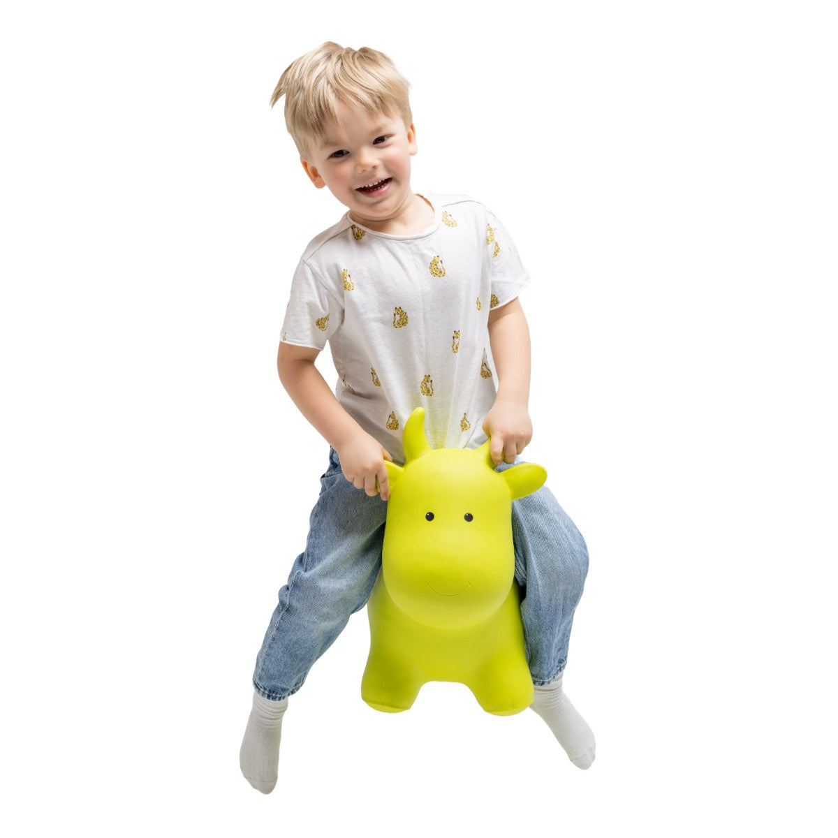 Zwierzak-skoczek JUMPY krowa zielona Gerardo's Toys – widok 2