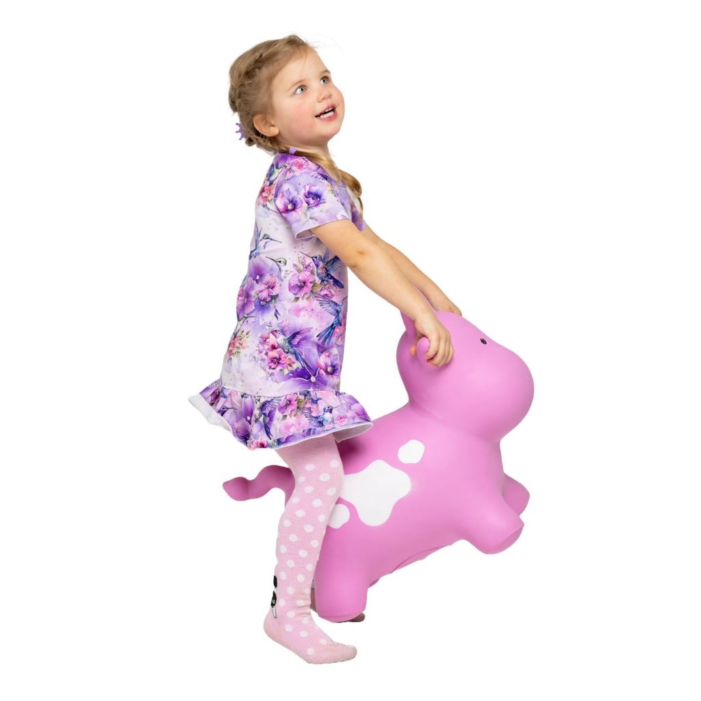 Zwierzak-skoczek JUMPY krowa różowa Gerardo's Toys – widok 2